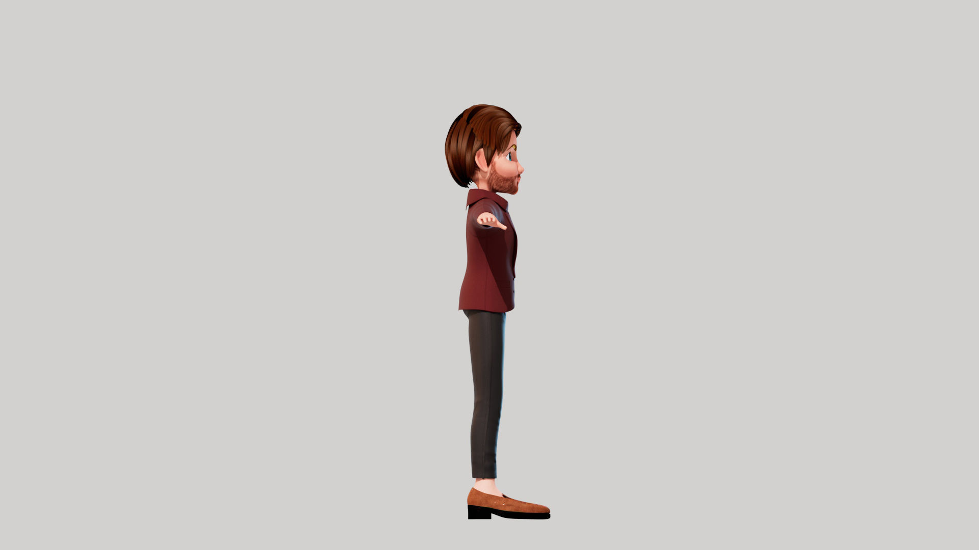 Cartoon Man ALex 3D model_5