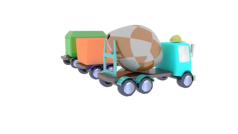 collection of cars Low-poly 3D model_12