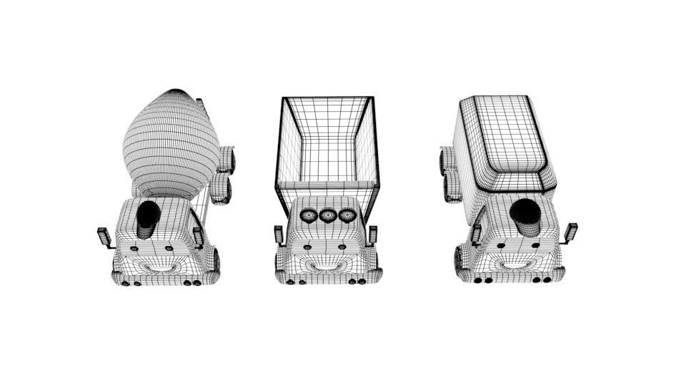 collection of cars Low-poly 3D model_24