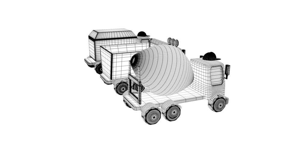 collection of cars Low-poly 3D model_22