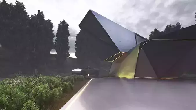 Cyber House  METAVERSE HOUSE DESIGN 3D model