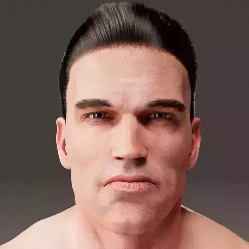 3D Model Realistic Arnold Schwarzenegger