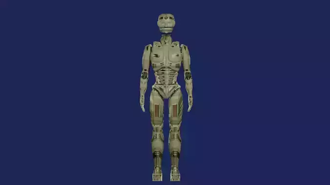 robot game ready scifix Low-poly 3D model