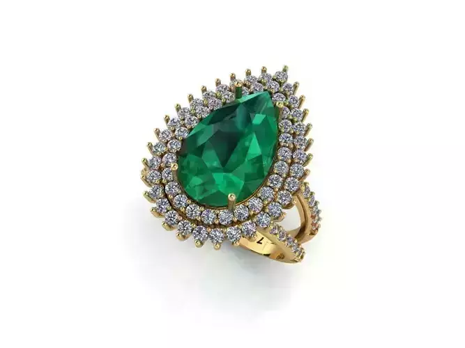 RING EMERALD LUXURY
