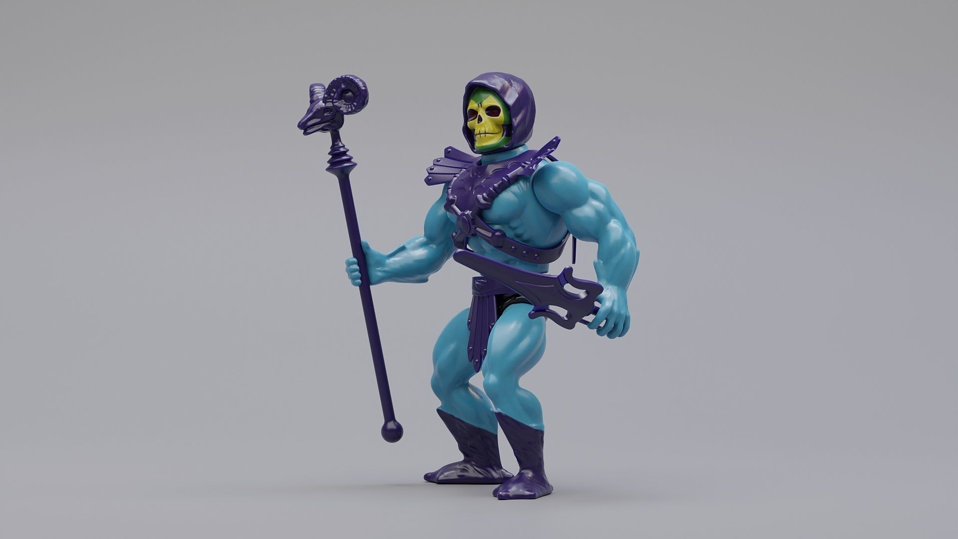 Skeletor Action Figure 3D model_2