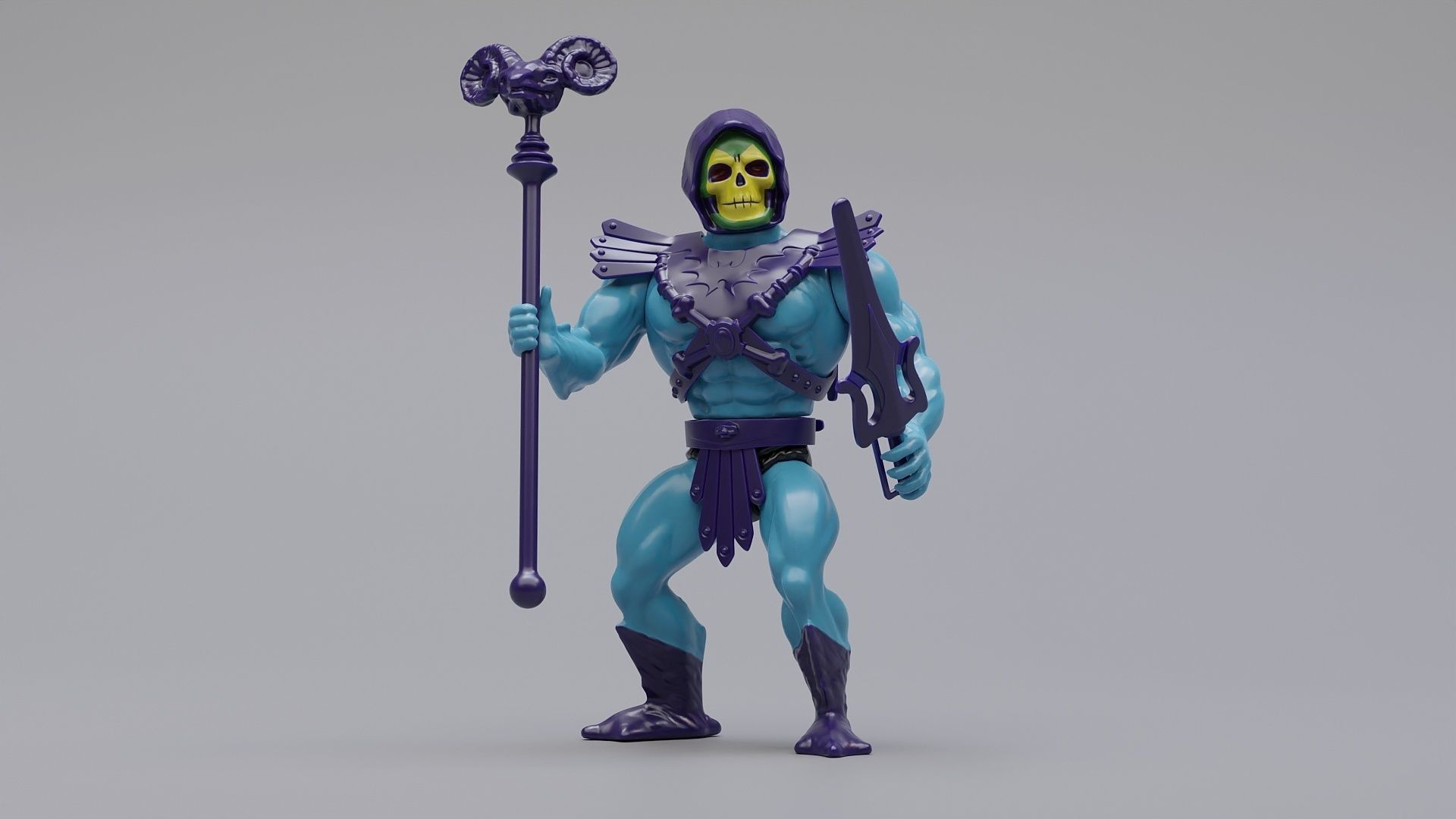 Skeletor Action Figure 3D model_1
