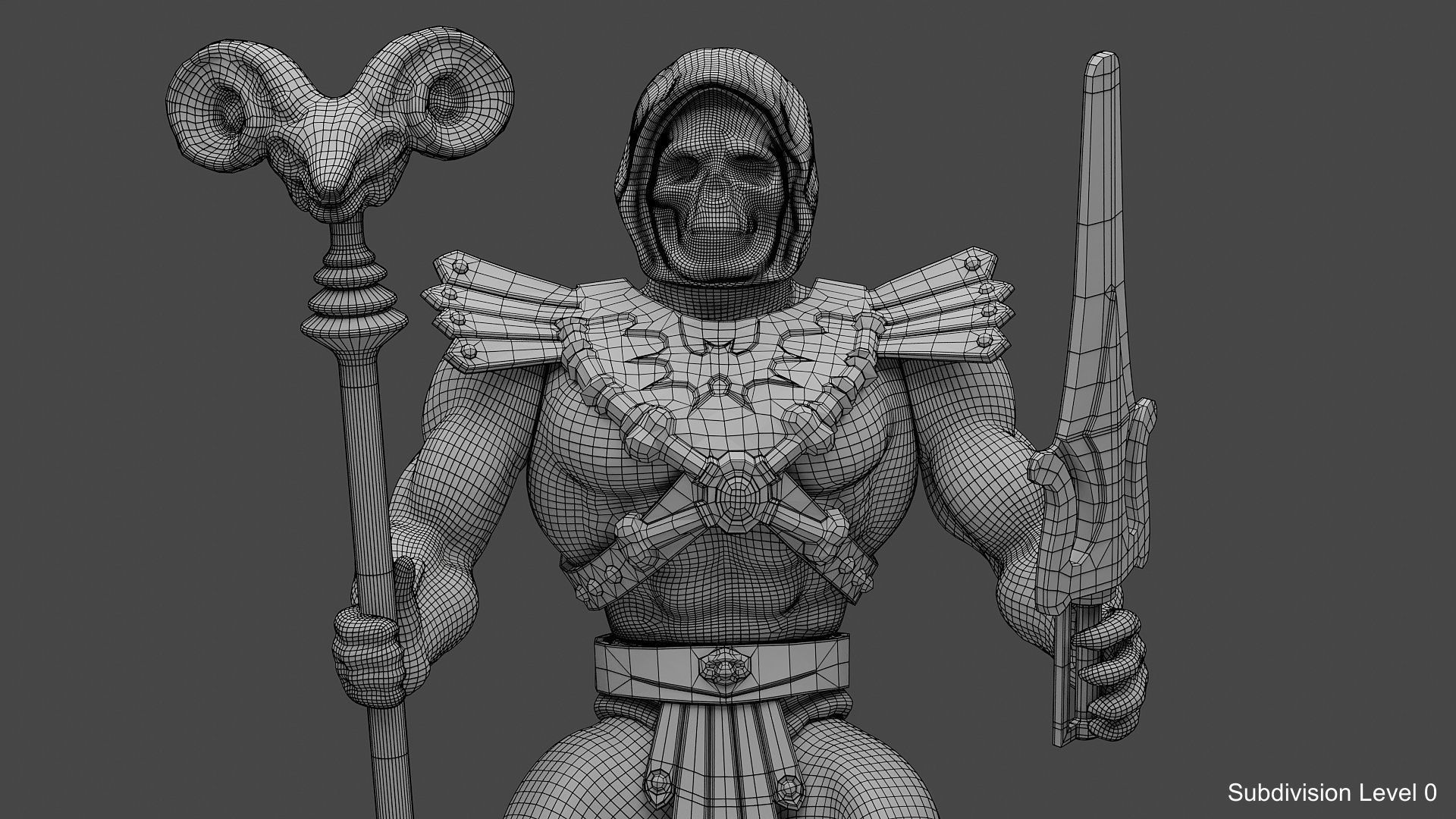 Skeletor Action Figure 3D model_16