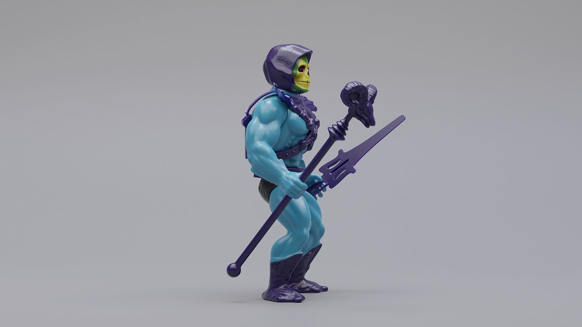 Skeletor Action Figure 3D model_9