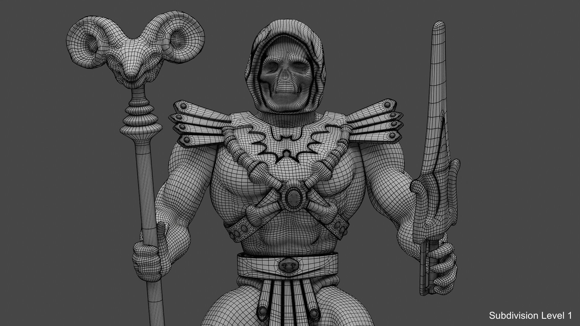 Skeletor Action Figure 3D model_17