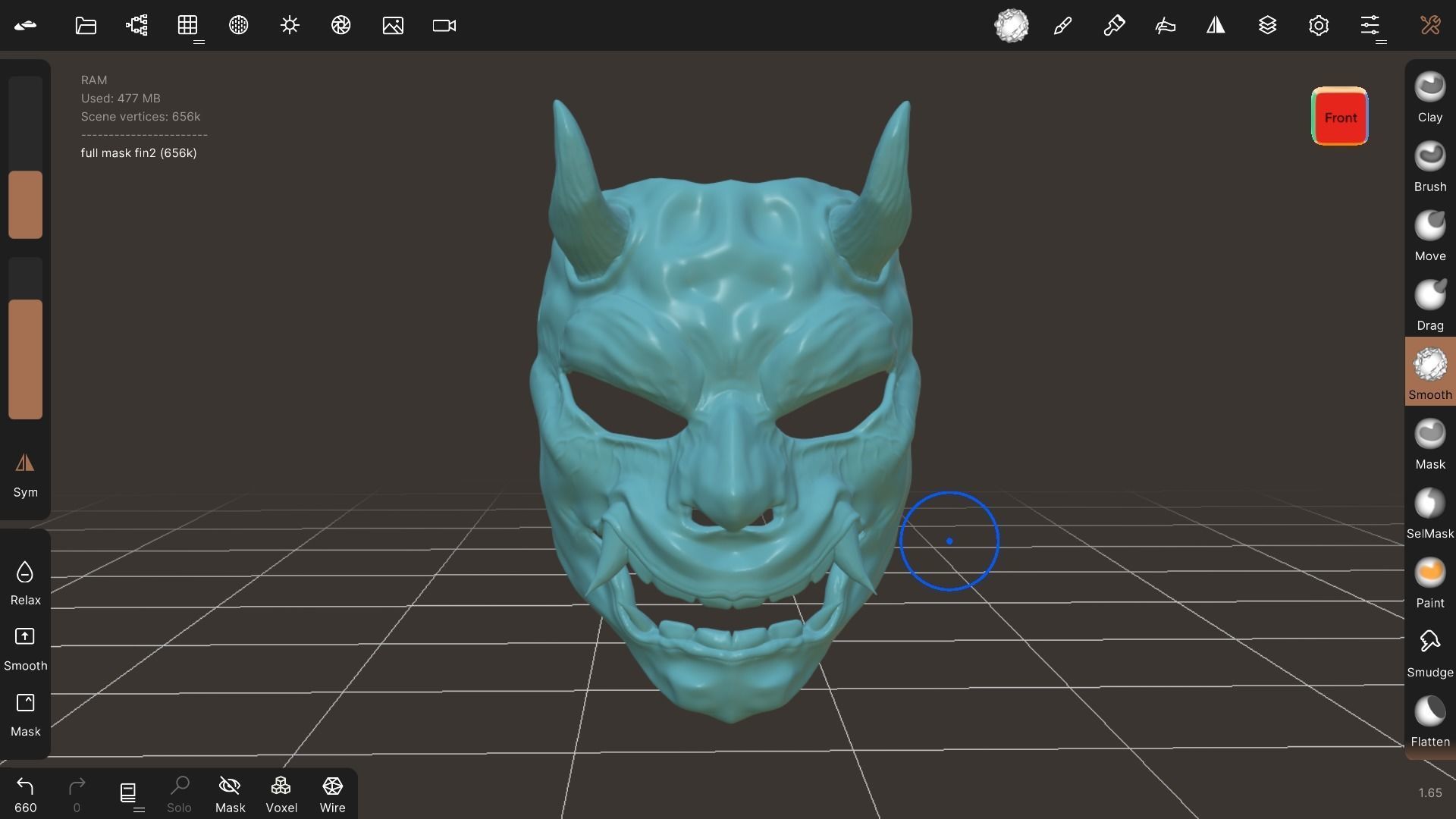 Oni demon 3D print model_7