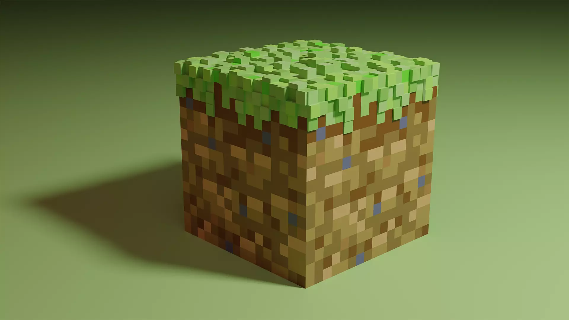 Minecraft Grass Block 3D 3D model_0