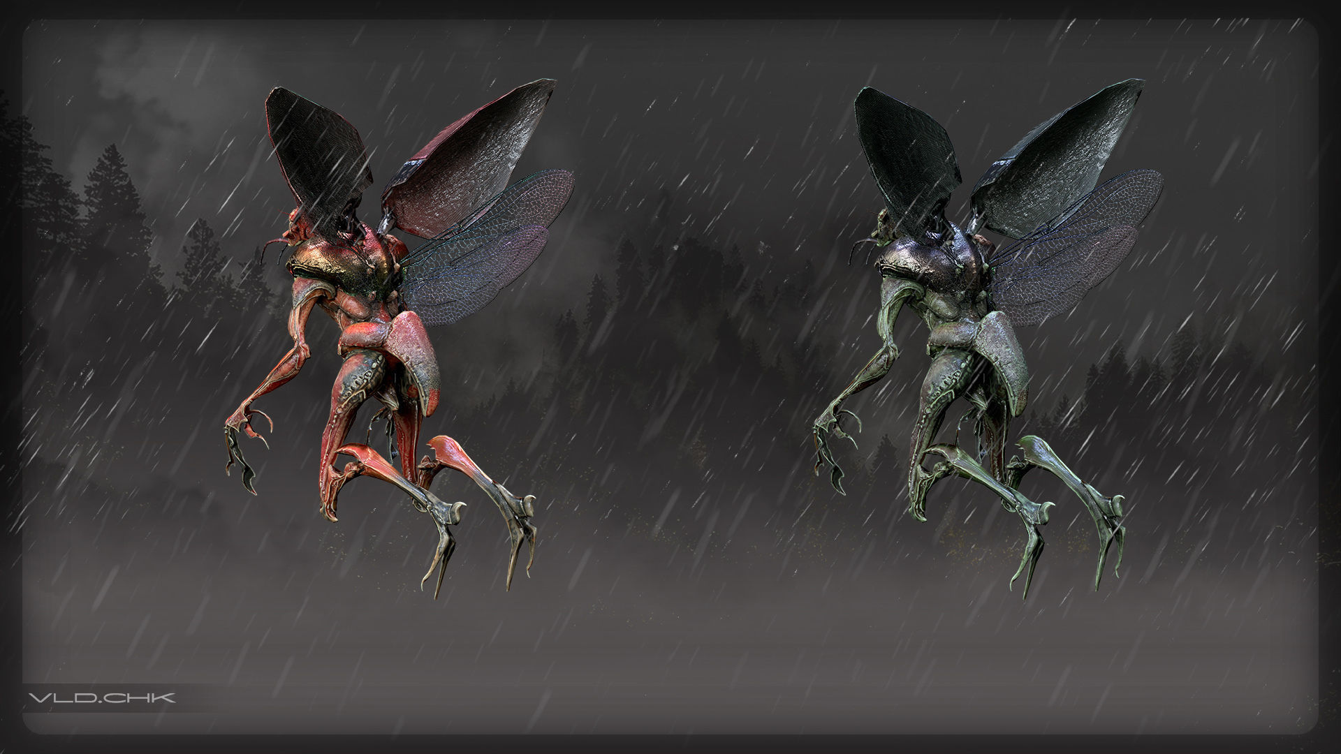 Lizard - Demon Beetle Low-poly 3D model_6