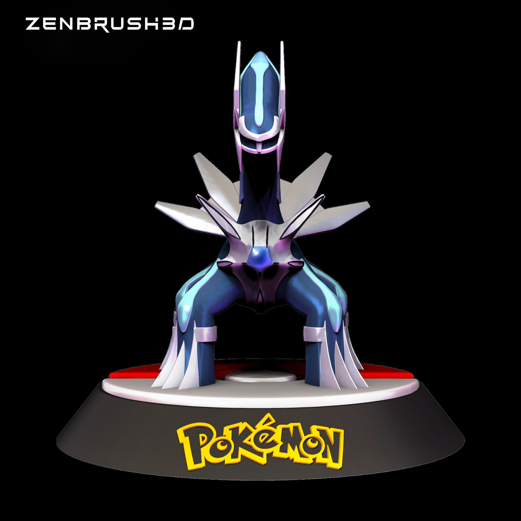 DIALGA  POKEMON 3D print model_1