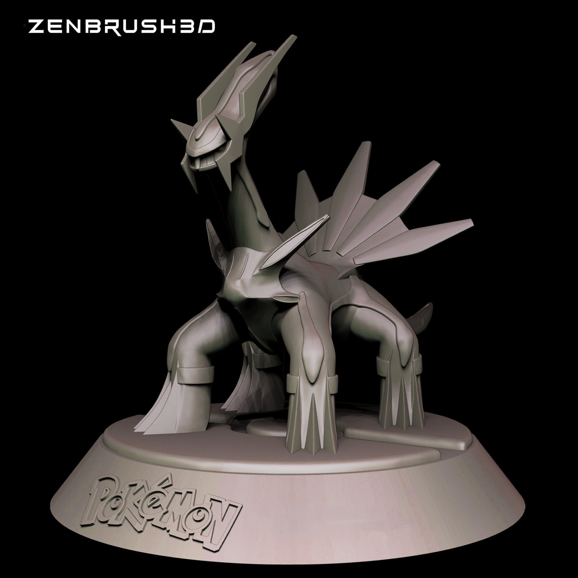 DIALGA  POKEMON 3D print model_2