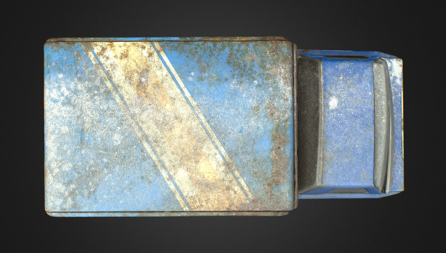 Old USSR Soviet Metal Toy Car URAL Juices Water 3D model_25