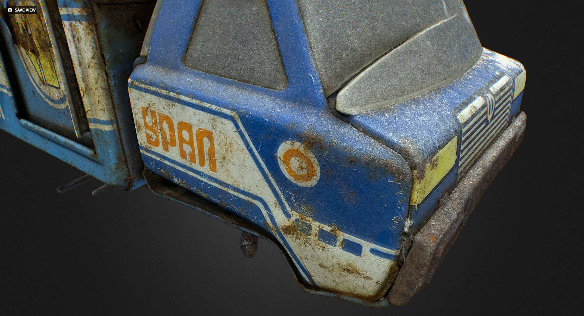 Old USSR Soviet Metal Toy Car URAL Juices Water 3D model_14