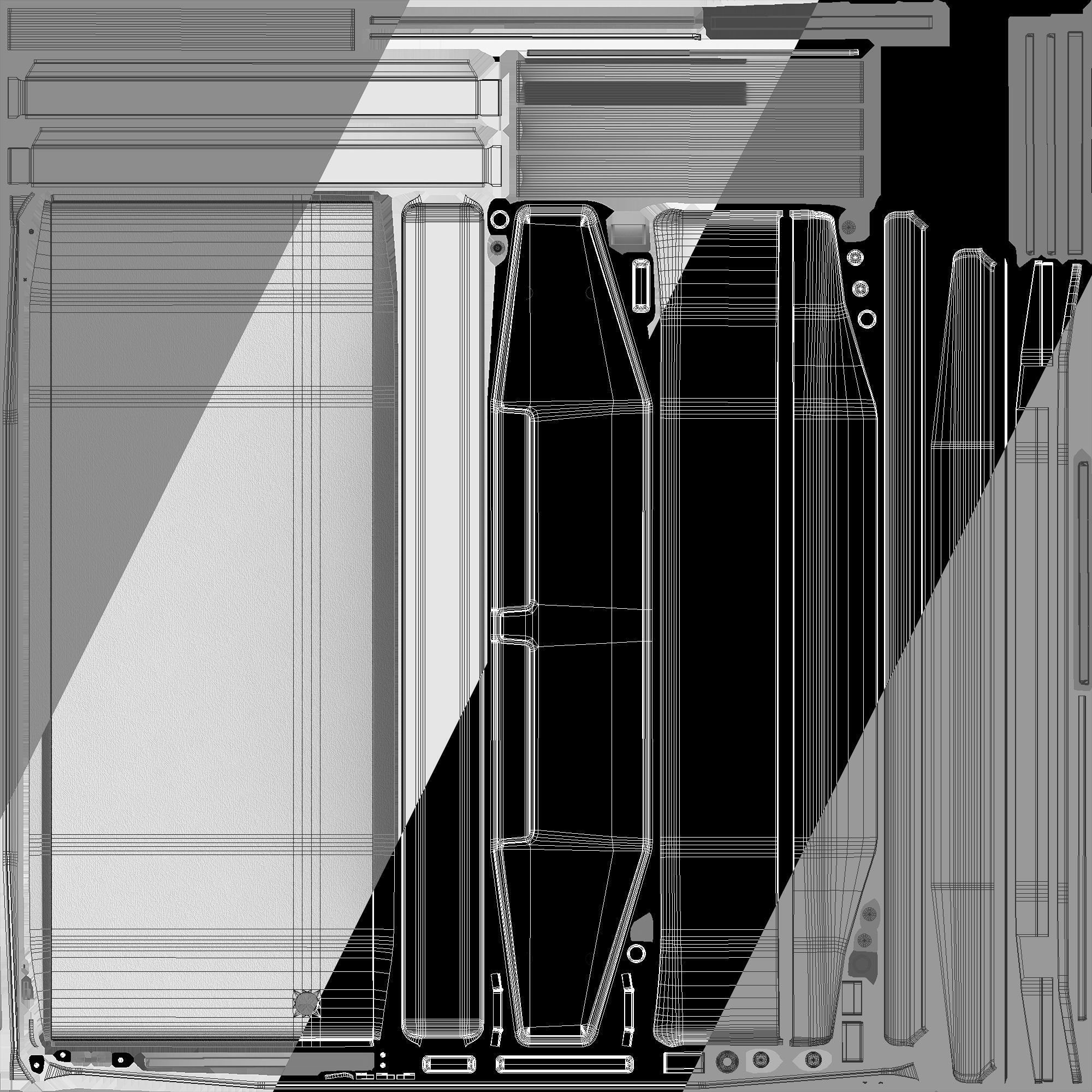 Samsung The Serif TV 3D model_19