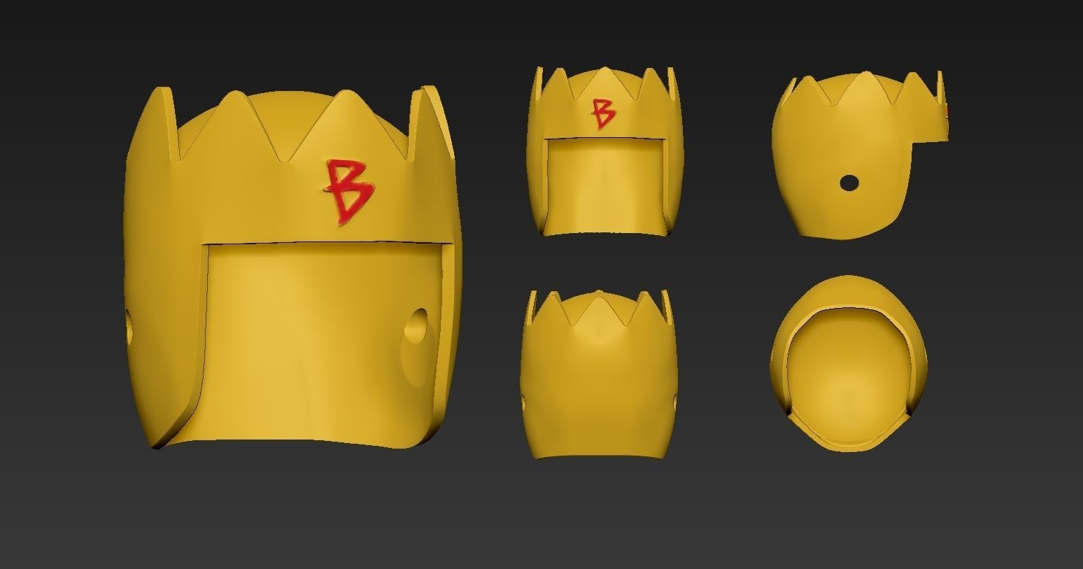 KING BOB HELMET 3D print model_2