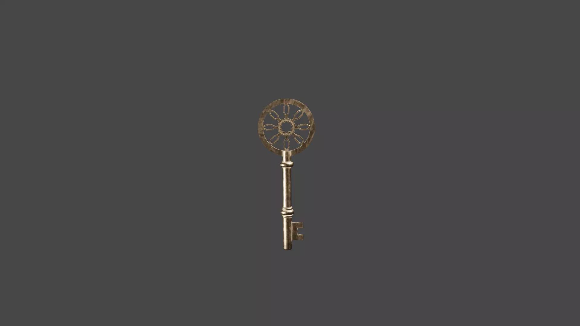 Key Version 2 Low-poly 3D model_0