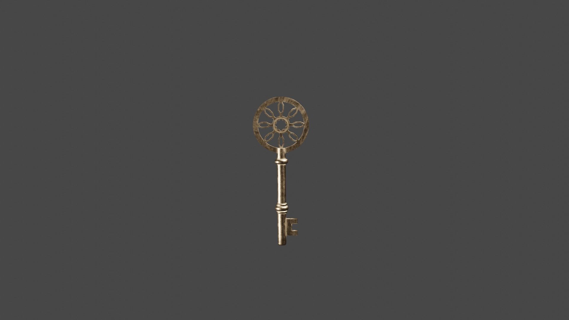 Key Version 2 Low-poly 3D model_1