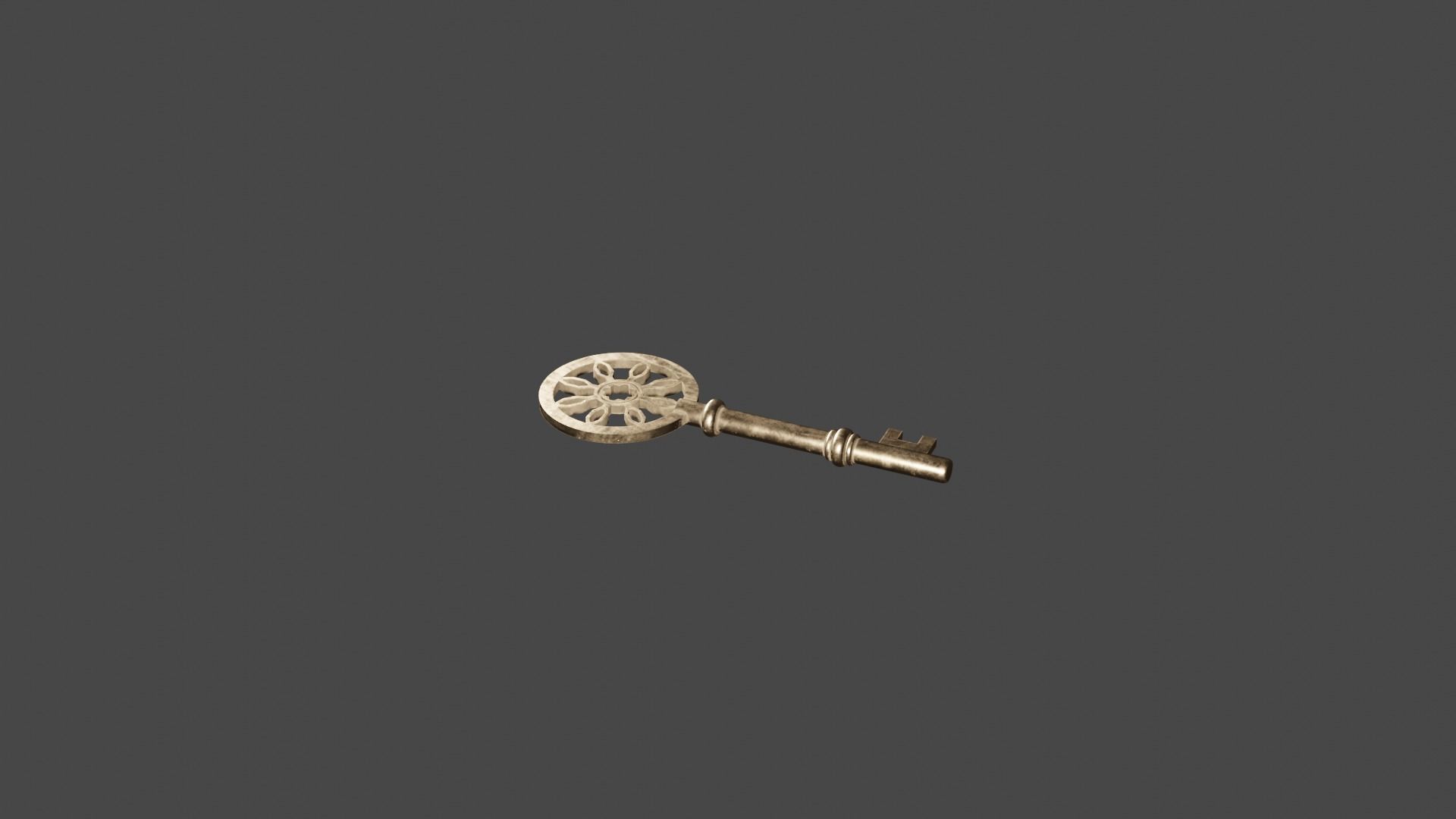 Key Version 2 Low-poly 3D model_2
