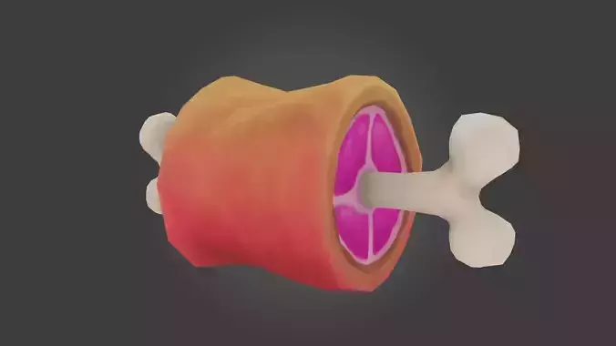 Stylized Meat Game Asset