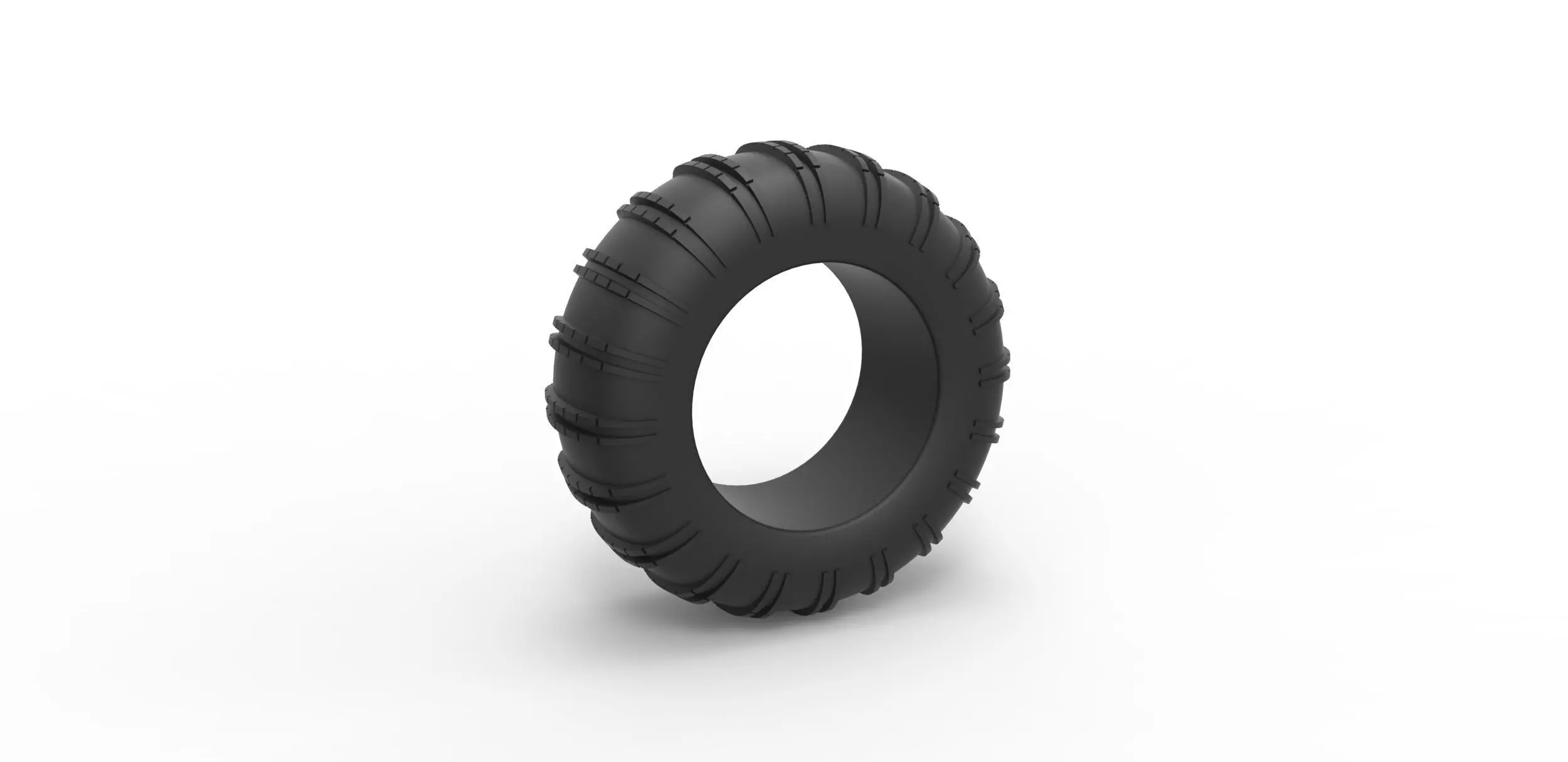 Dune buggy rear tire 22 Scale 1 to 25 3D print model