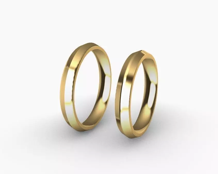 Wedding band ring Free 3D print model