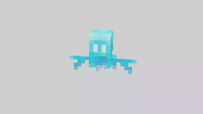 Minecraft Allay Rigged Low-poly 3D model