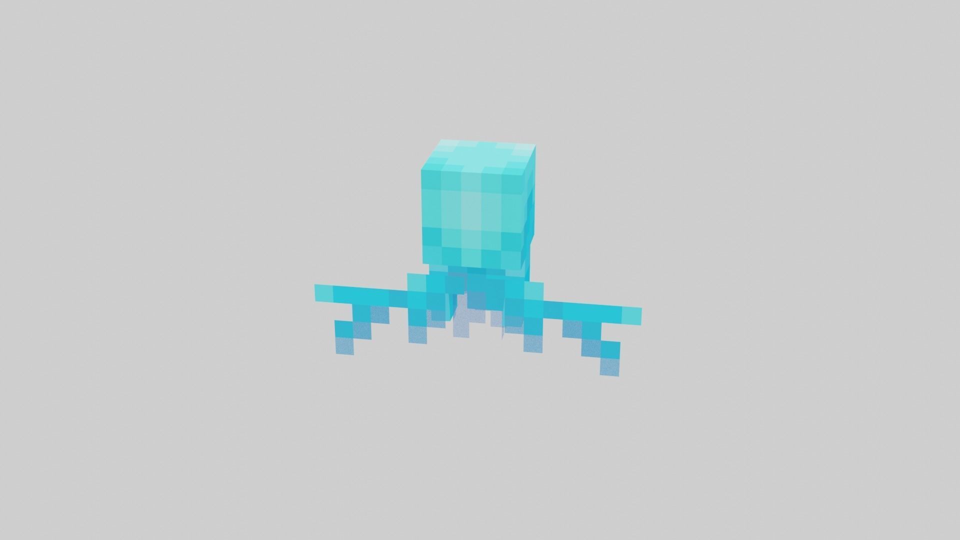 Minecraft Allay Rigged Low-poly 3D model_7