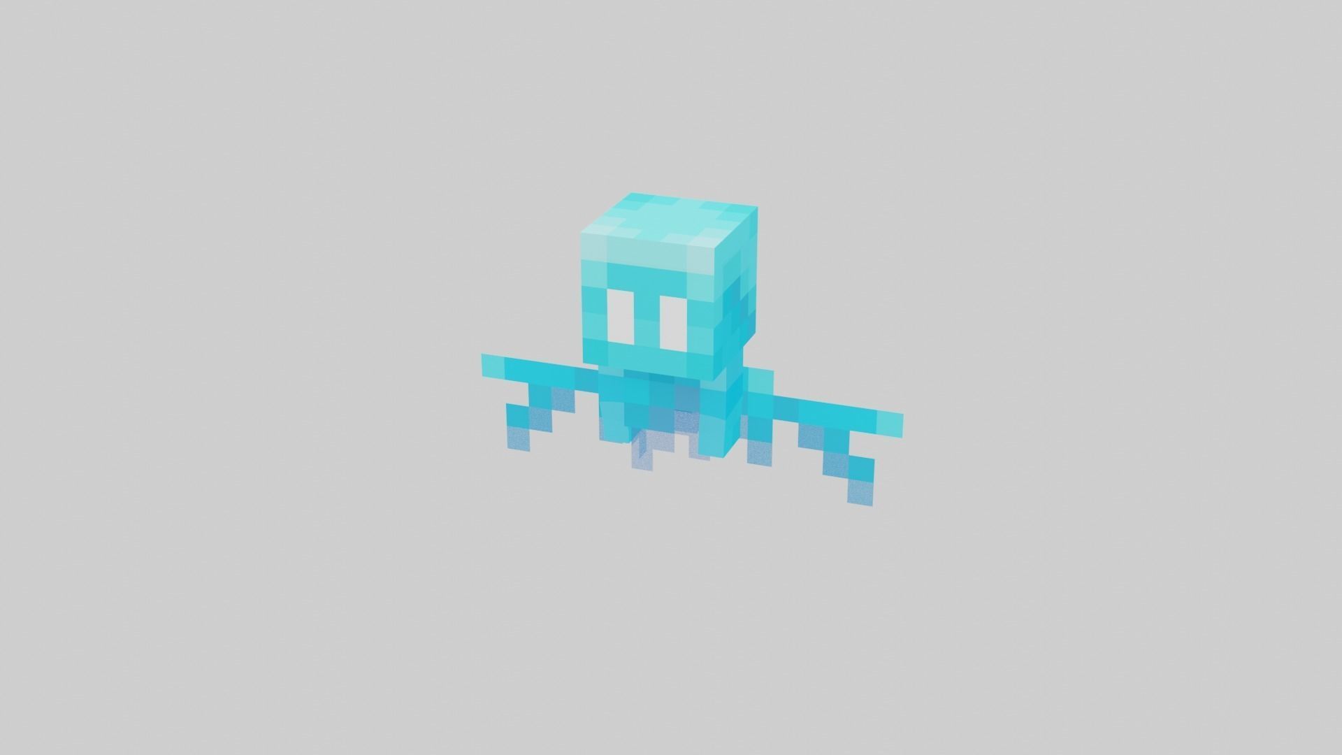 Minecraft Allay Rigged Low-poly 3D model_16