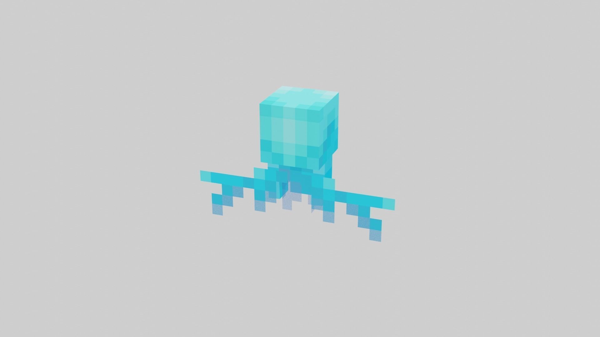 Minecraft Allay Rigged Low-poly 3D model_8