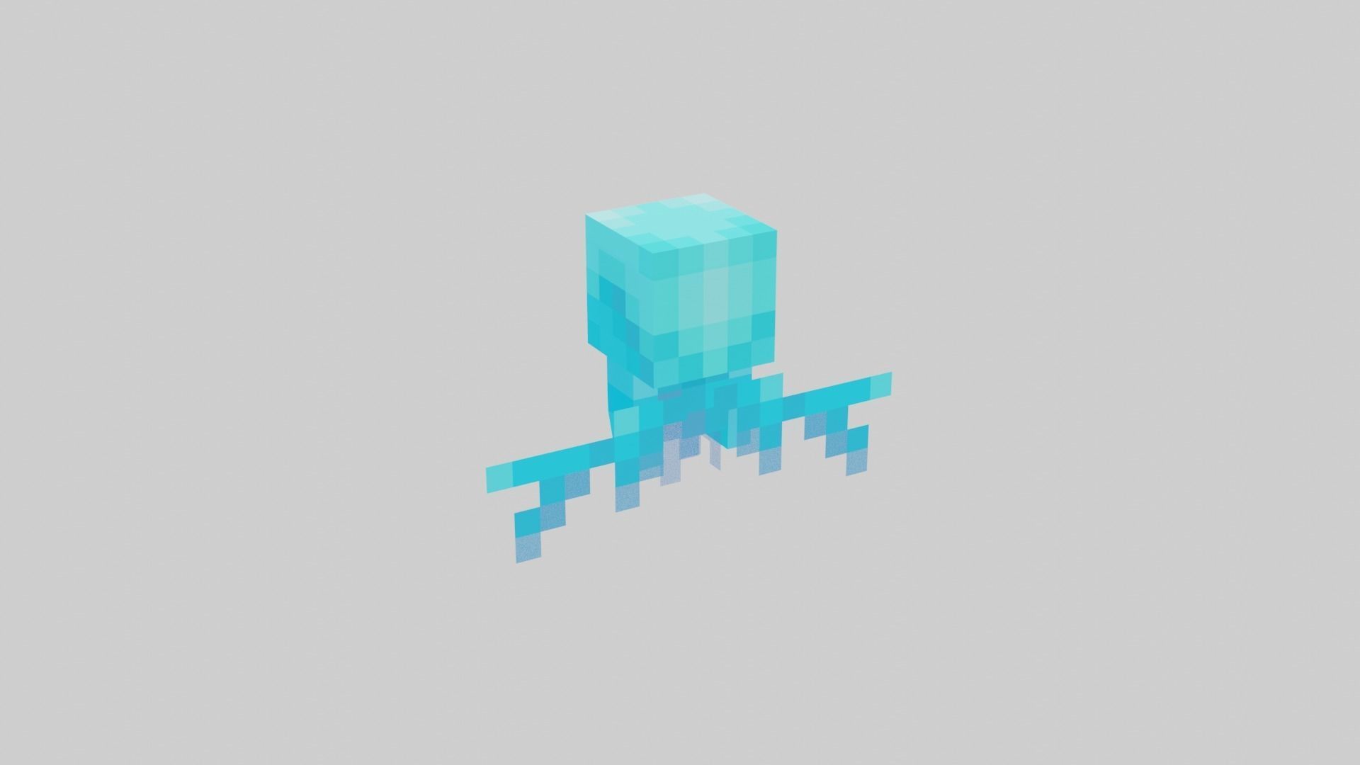 Minecraft Allay Rigged Low-poly 3D model_31