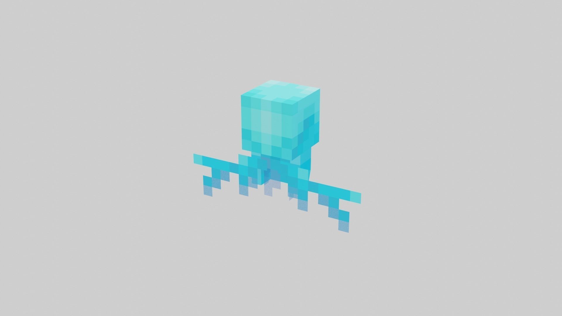 Minecraft Allay Rigged Low-poly 3D model_17