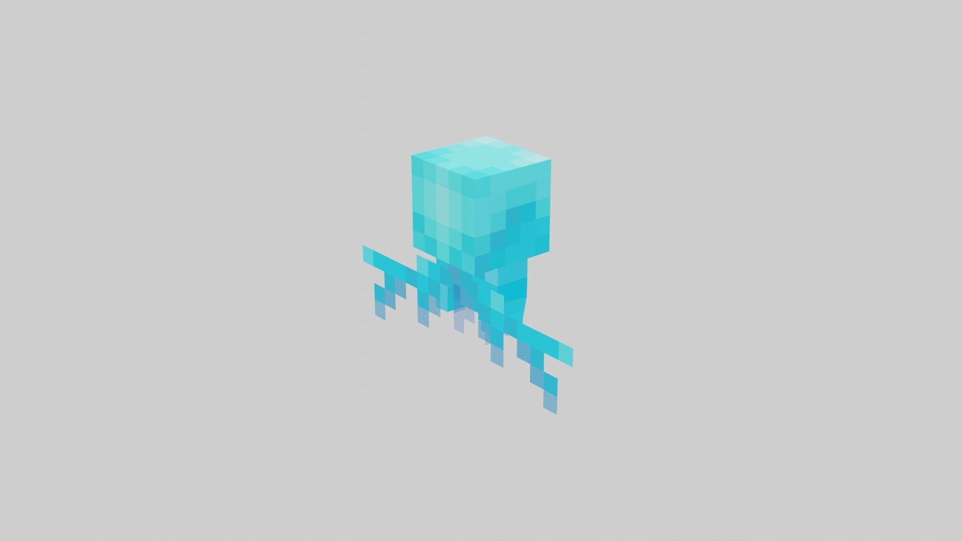 Minecraft Allay Rigged Low-poly 3D model_35