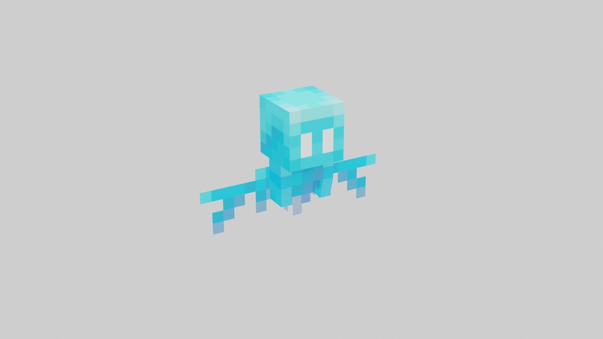 Minecraft Allay Rigged Low-poly 3D model_1
