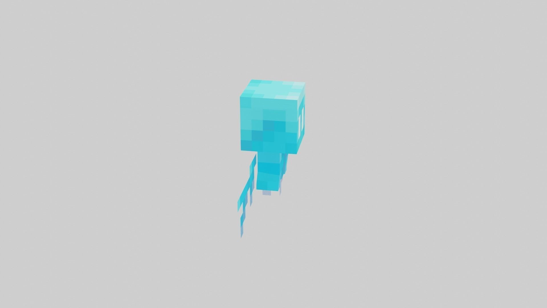 Minecraft Allay Rigged Low-poly 3D model_40