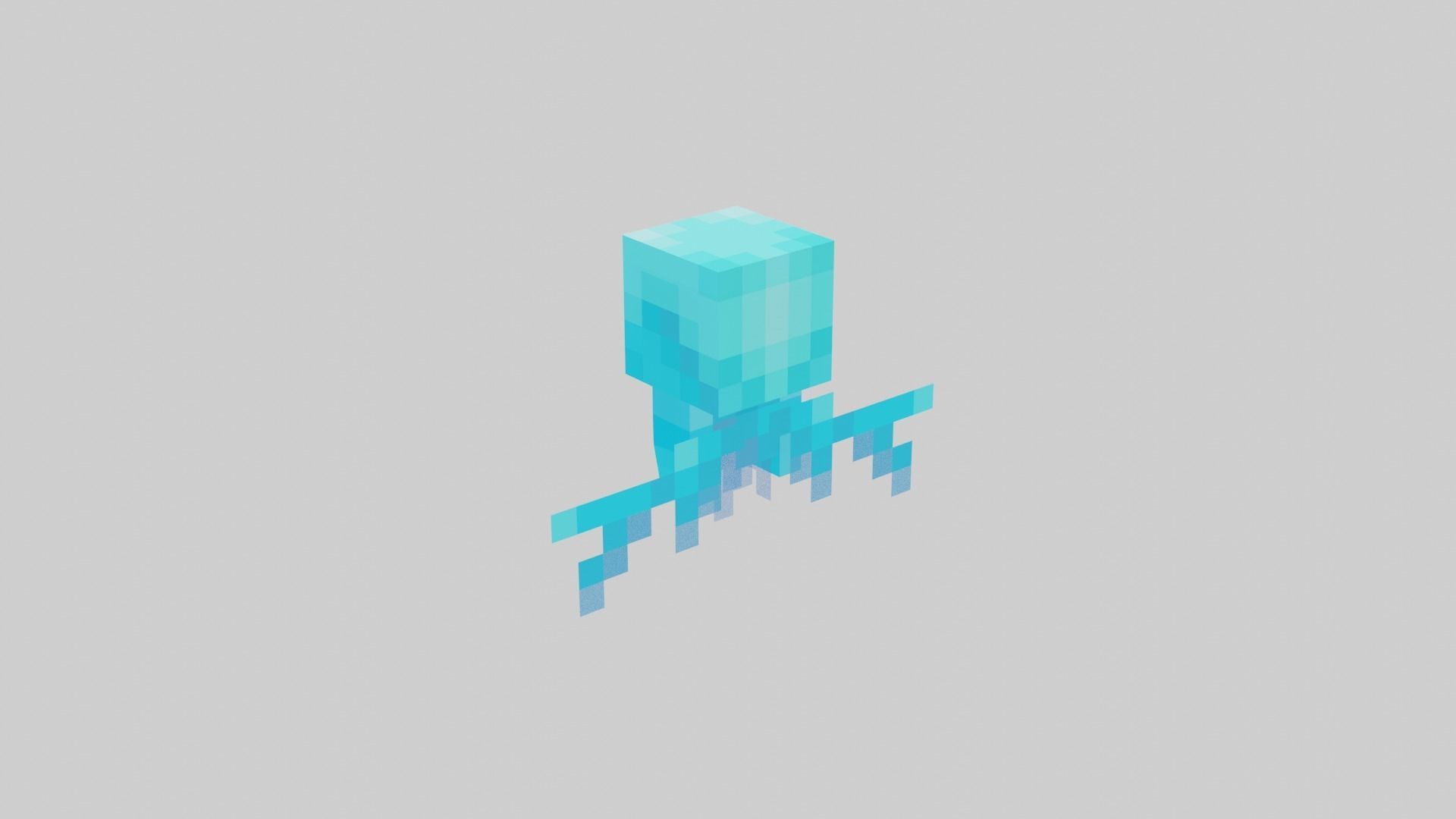 Minecraft Allay Rigged Low-poly 3D model_30