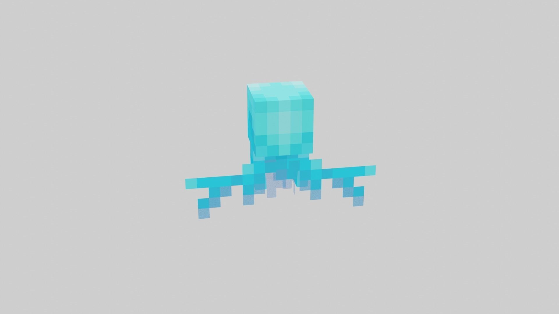 Minecraft Allay Rigged Low-poly 3D model_33
