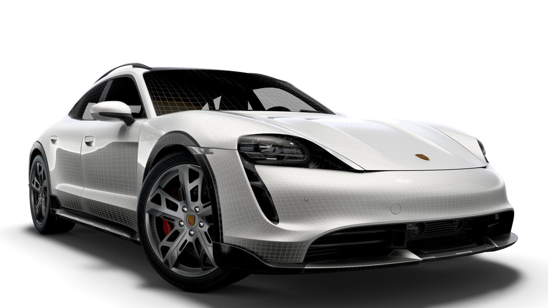 Porsche Taycan Turbo S Cross Turismo 2022 3D model_12