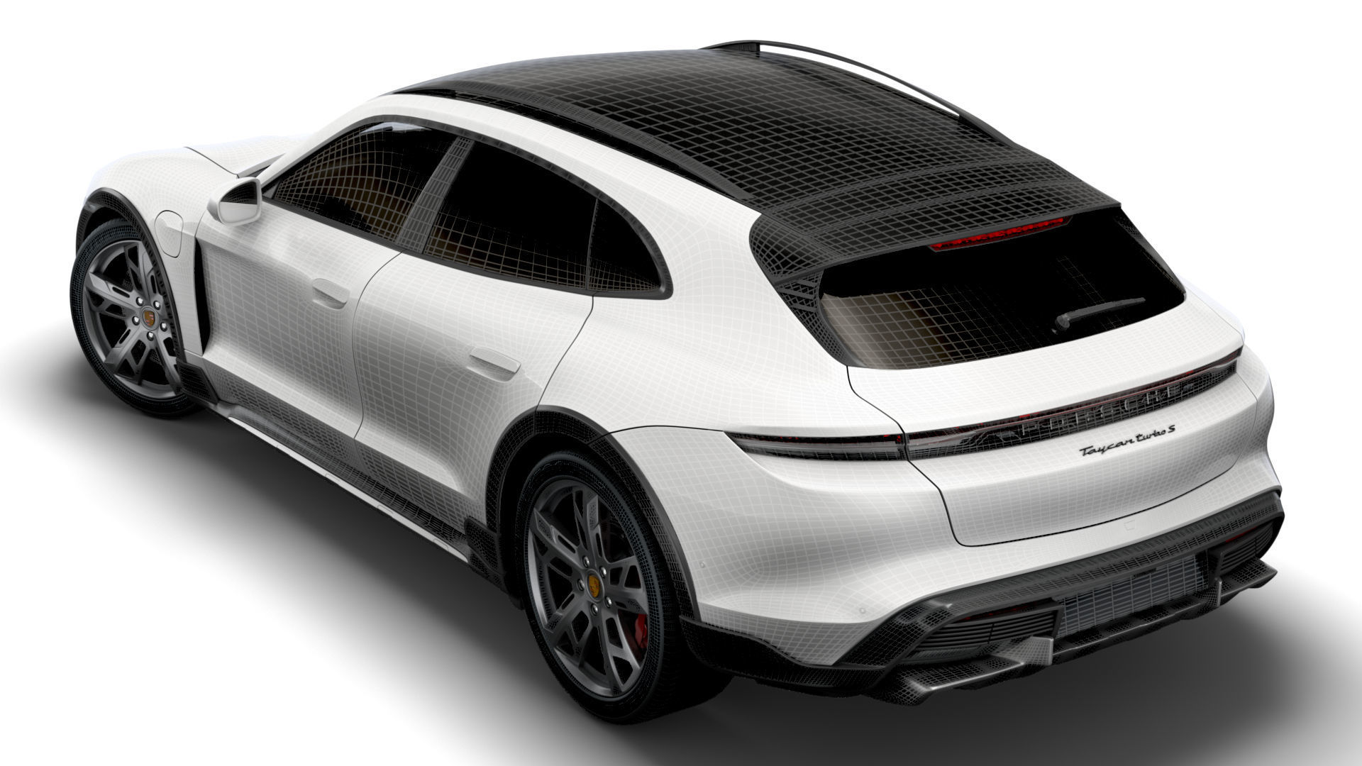 Porsche Taycan Turbo S Cross Turismo 2022 3D model_15