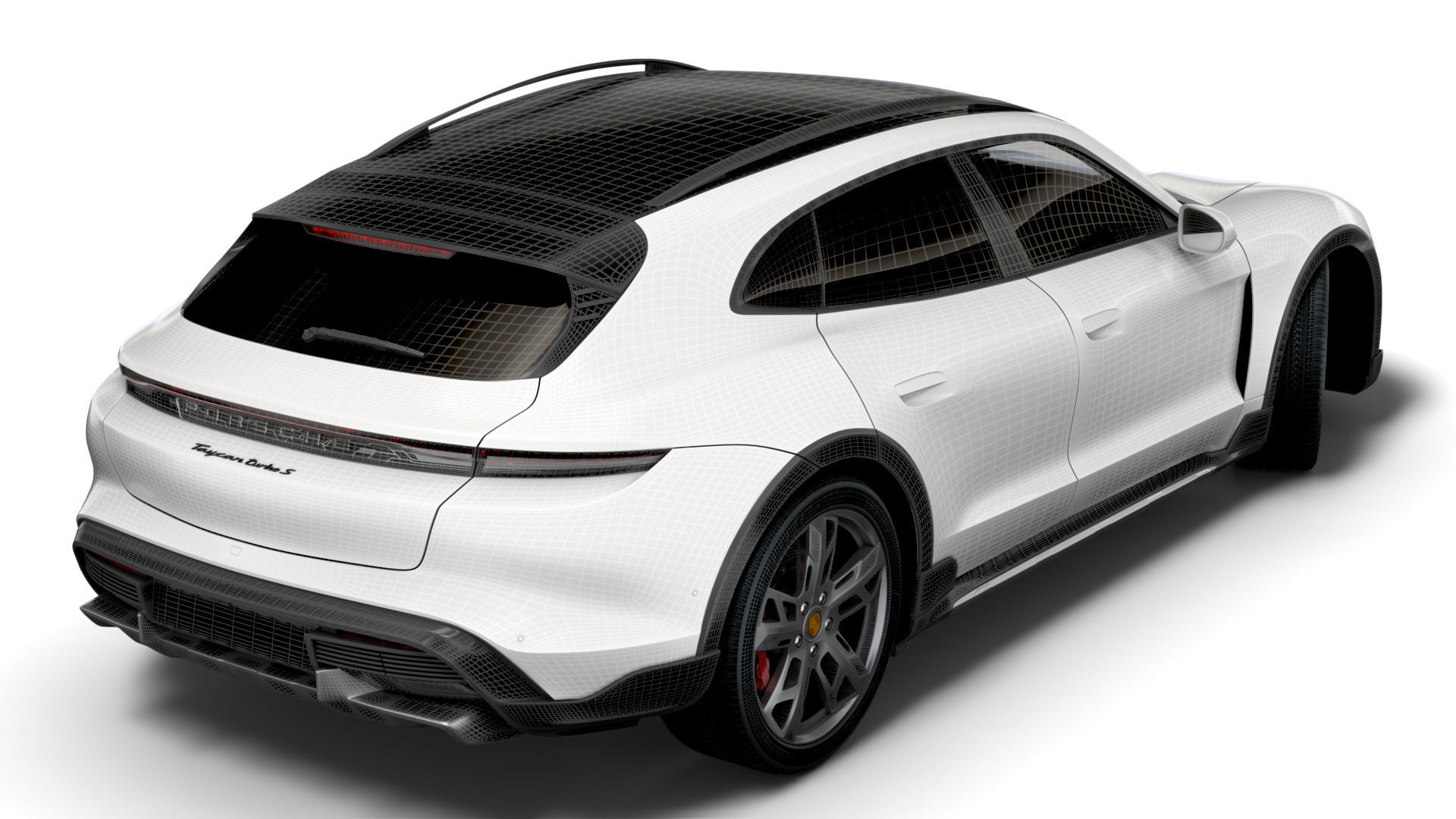 Porsche Taycan Turbo S Cross Turismo 2022 3D model_14
