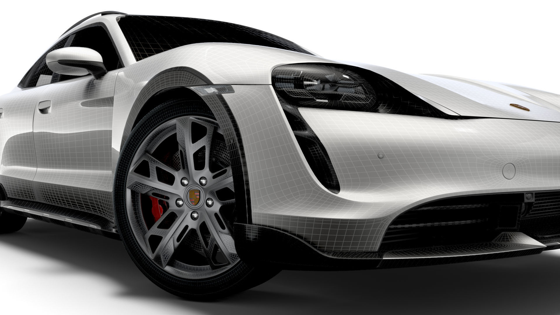 Porsche Taycan Turbo S Cross Turismo 2022 3D model_17