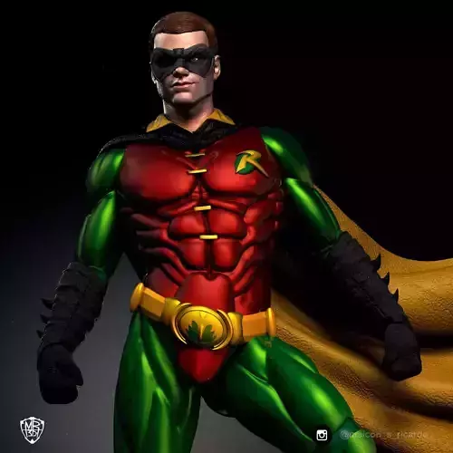 Robin batman statue 3D print model