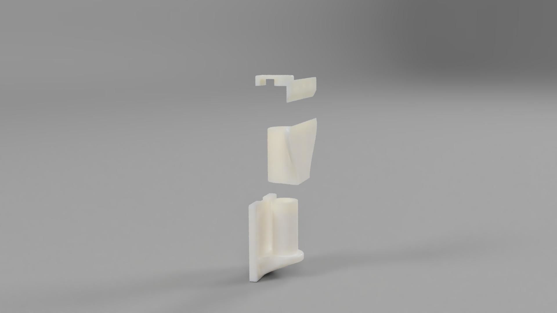 Tiltable decoupled HiFi Speaker Wallmount for heavy Speakers 3D print model_1