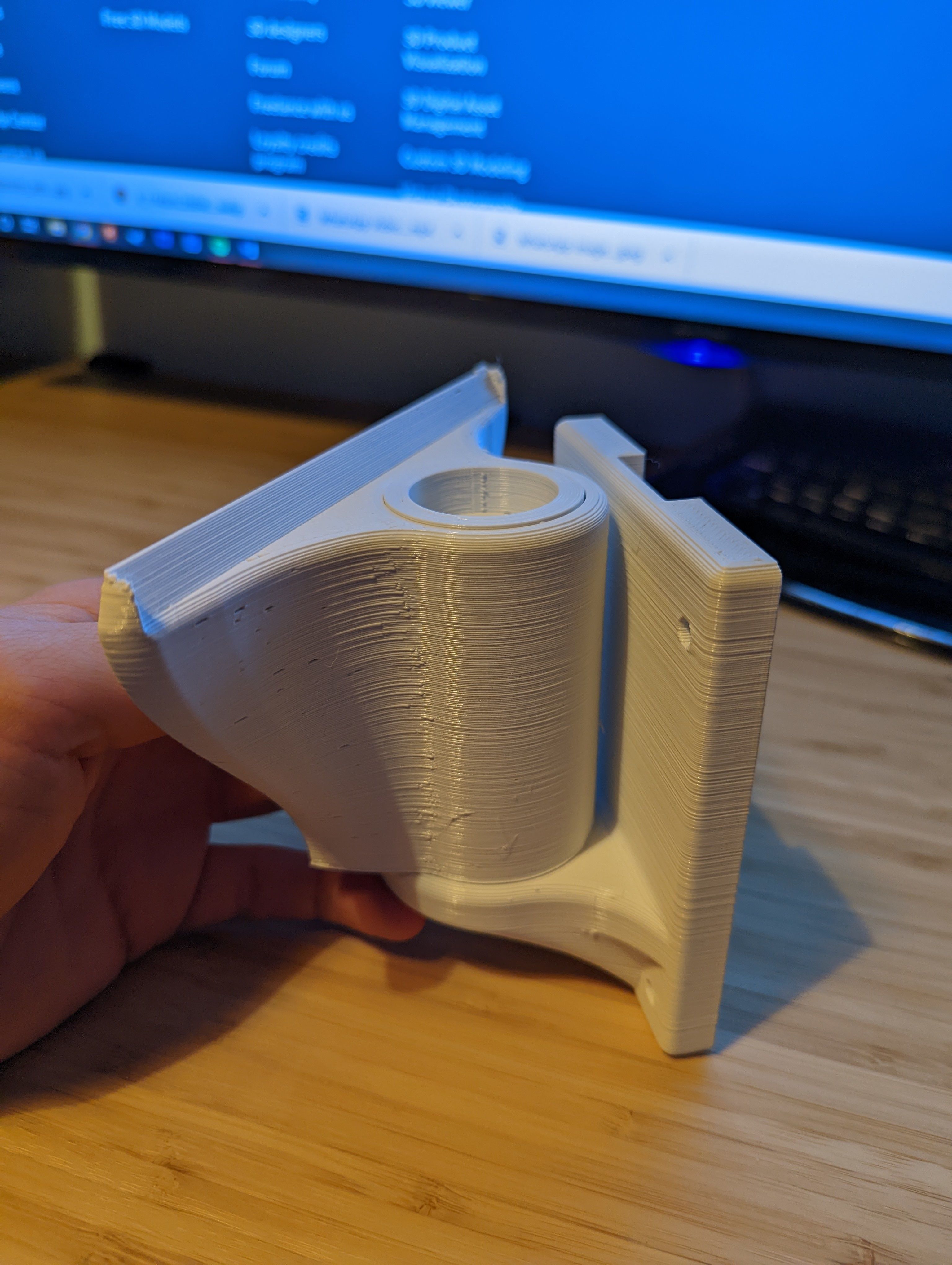 Tiltable decoupled HiFi Speaker Wallmount for heavy Speakers 3D print model_7