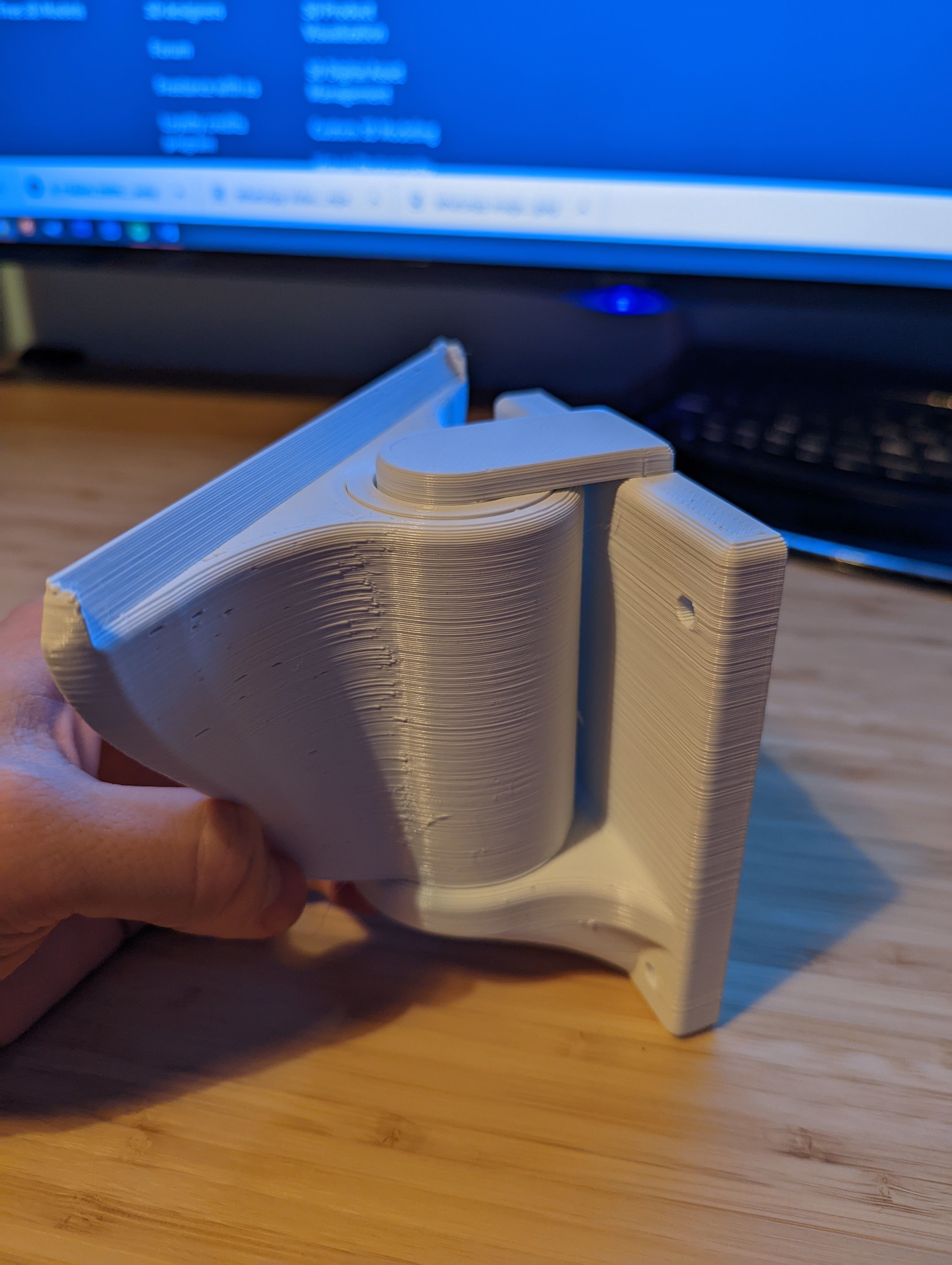 Tiltable decoupled HiFi Speaker Wallmount for heavy Speakers 3D print model_8