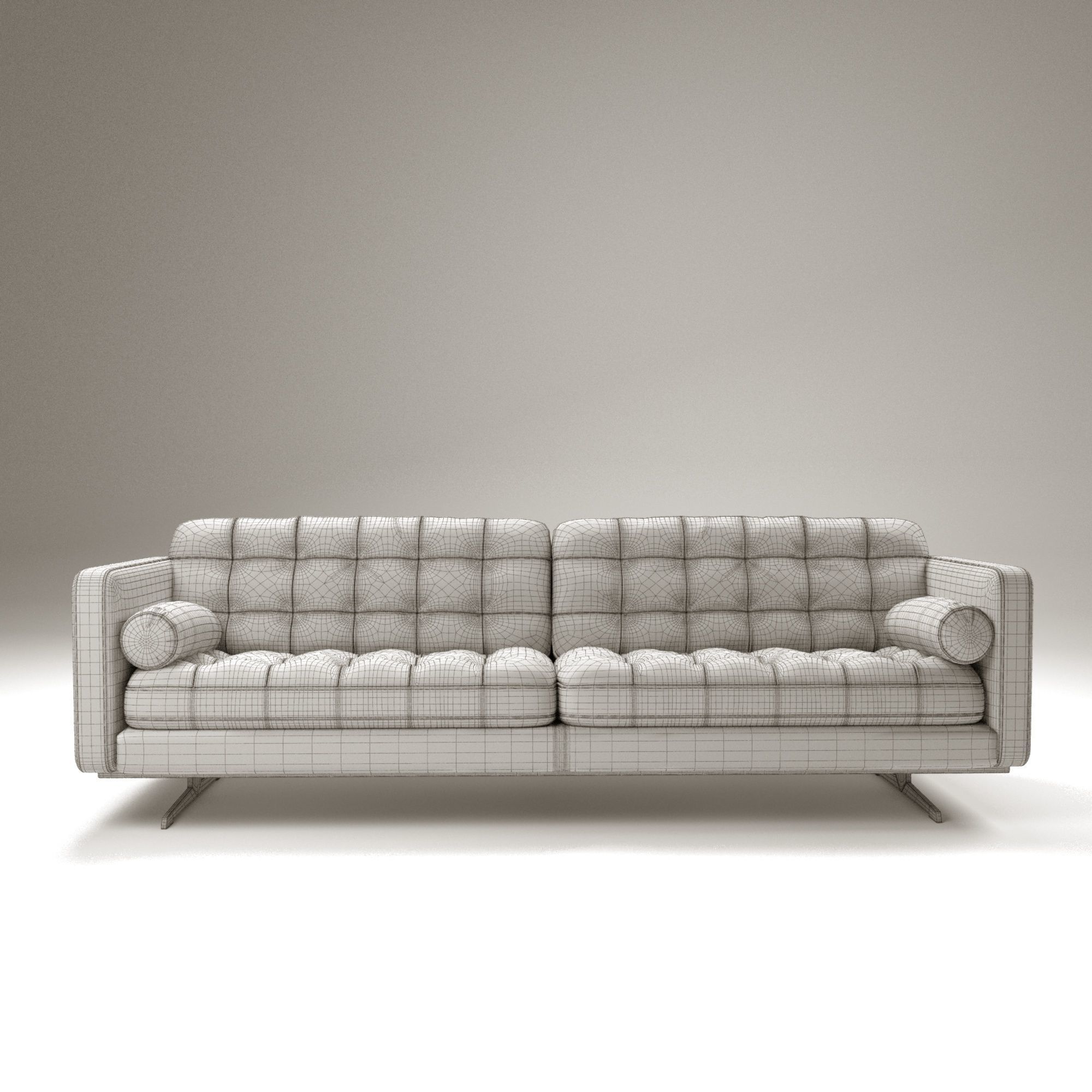 Gran Torino sofa  Low-poly 3D model_3