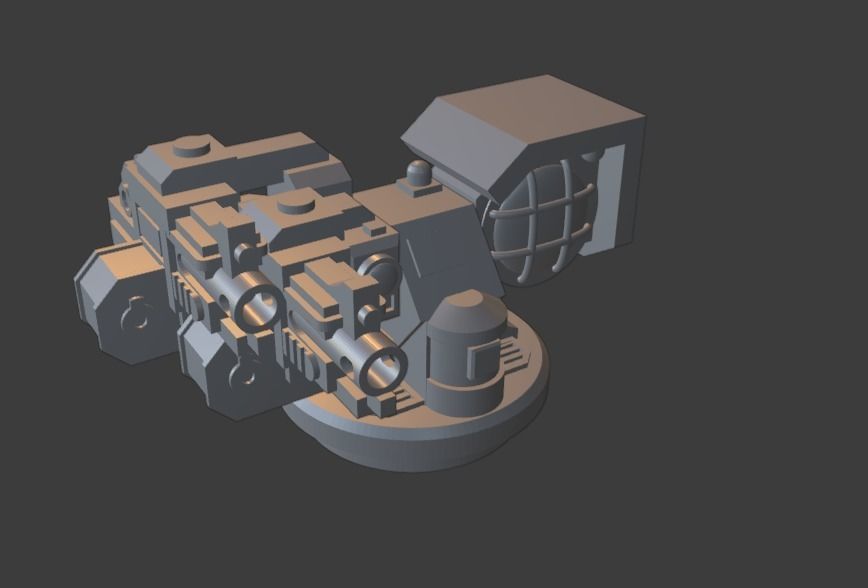 Grimdark Remote Operated Weapon System - GROWS 3D print model_6