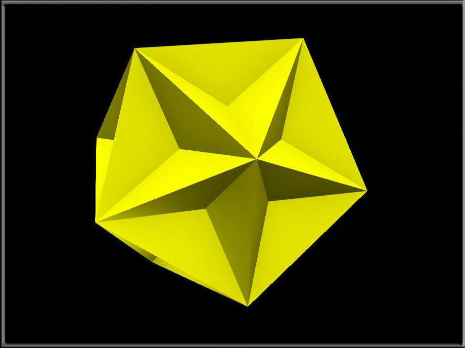 Triangular Diamond 02 Low-poly 3D model_9